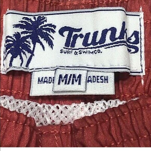 ✨Trunks Surf and Swim Men Medium Tie Dye Americana Stars Blue Red Swim Shorts✨ - Picture 5 of 10